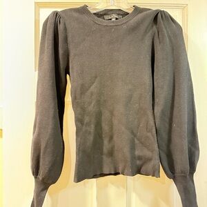 Ribbed  black Knit Shirt